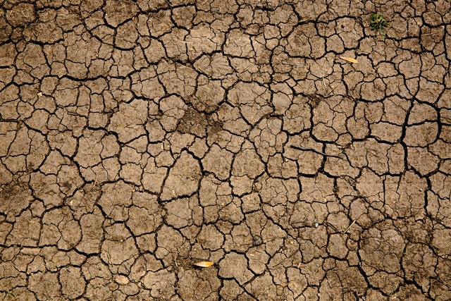 cracked brown drought ground